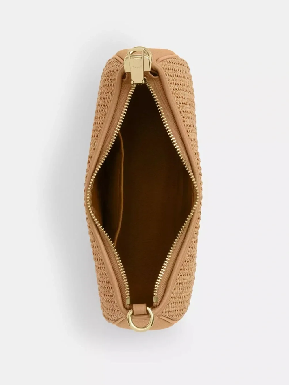 NWT COACH Teri Shoulder Bag With Charm CEC43 straw/Im/Toast Leather - Picture 4 of 7